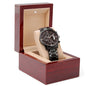Black chronograph men’s watch in gift box – perfect for graduation or birthday