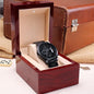 Dad to Son: Proud of You. Engraved Watch.