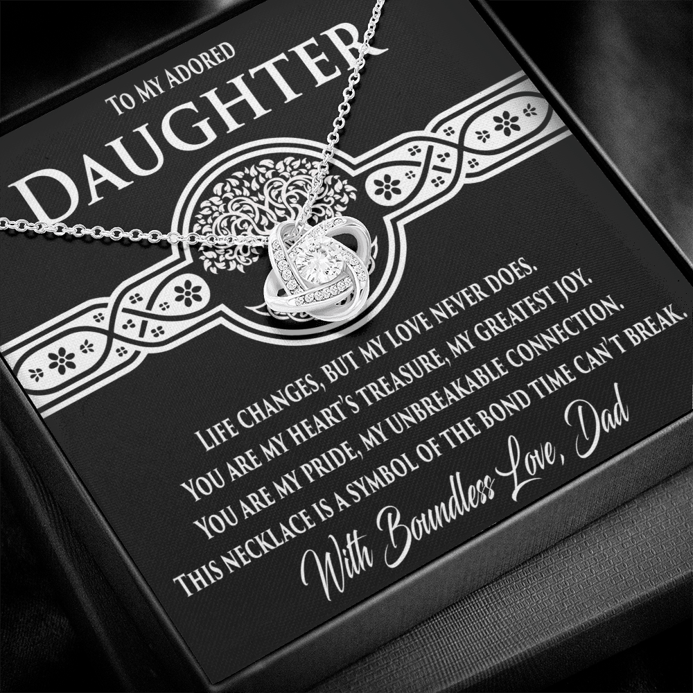 Gift for Daughter from Dad - You Are My Heart's Treasure. My Pride.