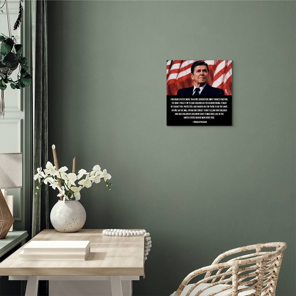 Limited Edition Reagan Spirit of Freedom Legacy Metal Sign