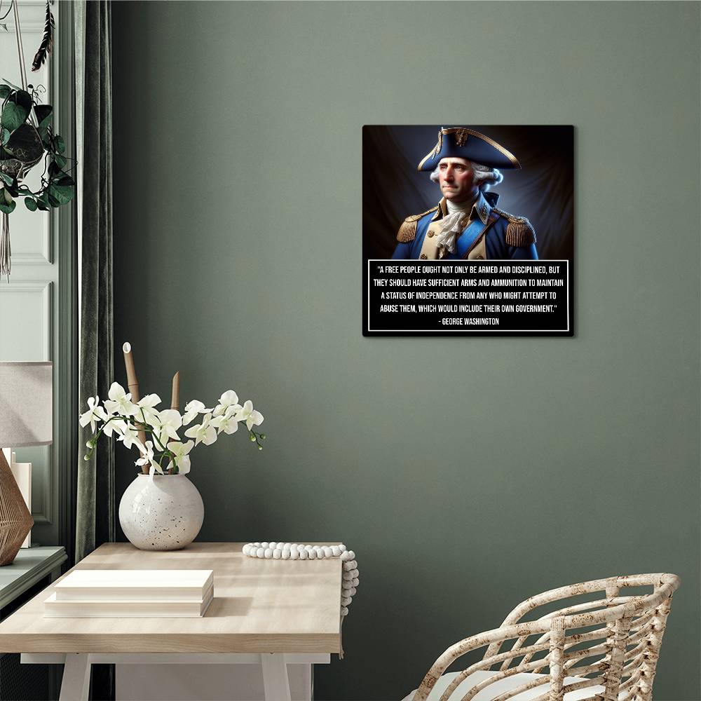 Timeless Liberty Embodied George Washington art piece on wall