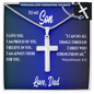cross necklace for son