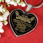Elegant daughter jewelry with heartfelt message from dad
