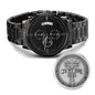 o My Son Watch - Engraved message of love, pride, and belief from dad