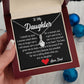 Emotional keepsake necklace for daughters, a loving gift from father