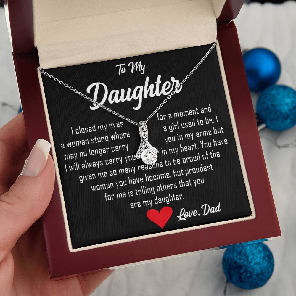 Emotional keepsake necklace for daughters, a loving gift from father