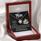 I Love You Mom. Love Knot Necklace