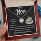 I Love You Mom. Love Knot Necklace