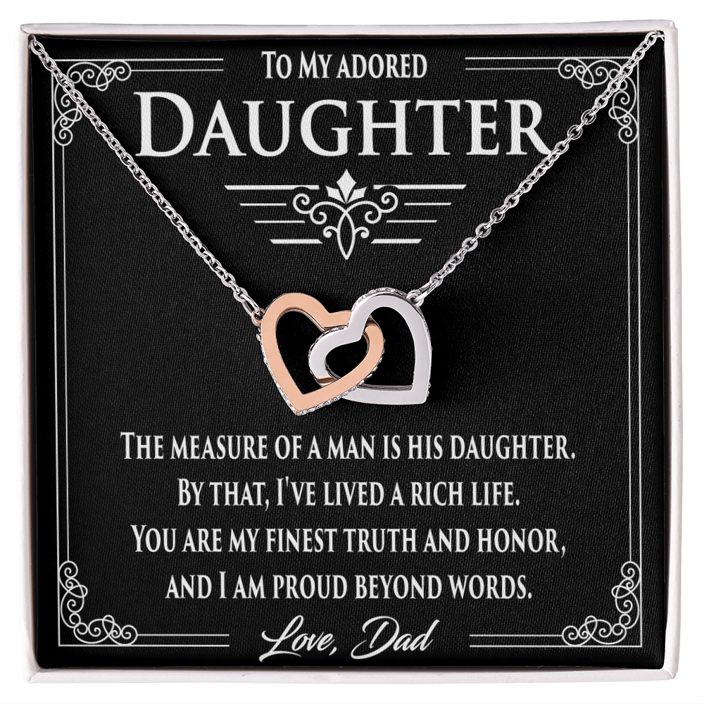 Adored Daughter. Proud Dad. 50% Off Today.