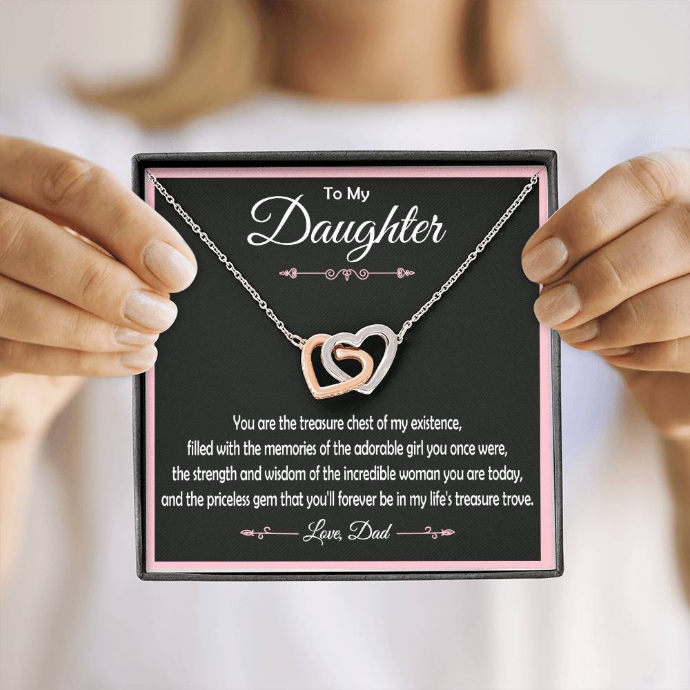 Dad and Daughter Love Symbol Necklace