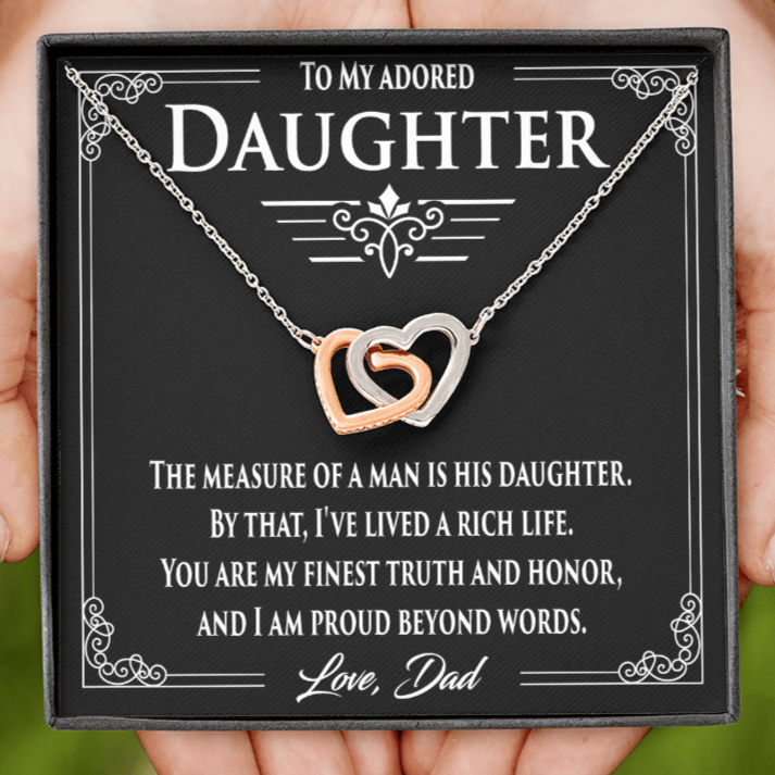 Adored Daughter. Proud Dad. 50% Off Today.