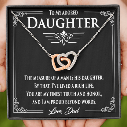 Adored Daughter. Proud Dad. 50% Off Today.