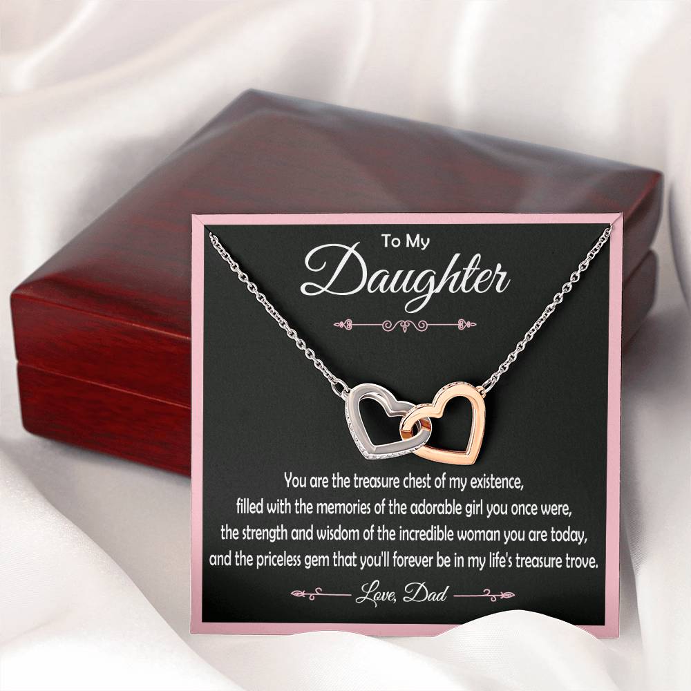 Dad and Daughter Love Symbol Necklace