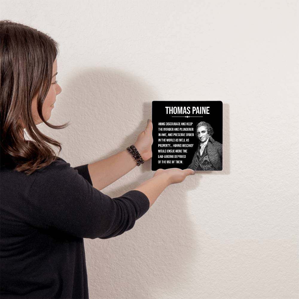 Thomas Paine wall art in modern interior setting