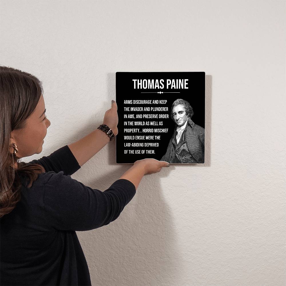 Thomas Paine wall art in modern interior setting