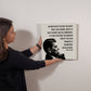 Close-up of Ronald Reagan historical wall decor