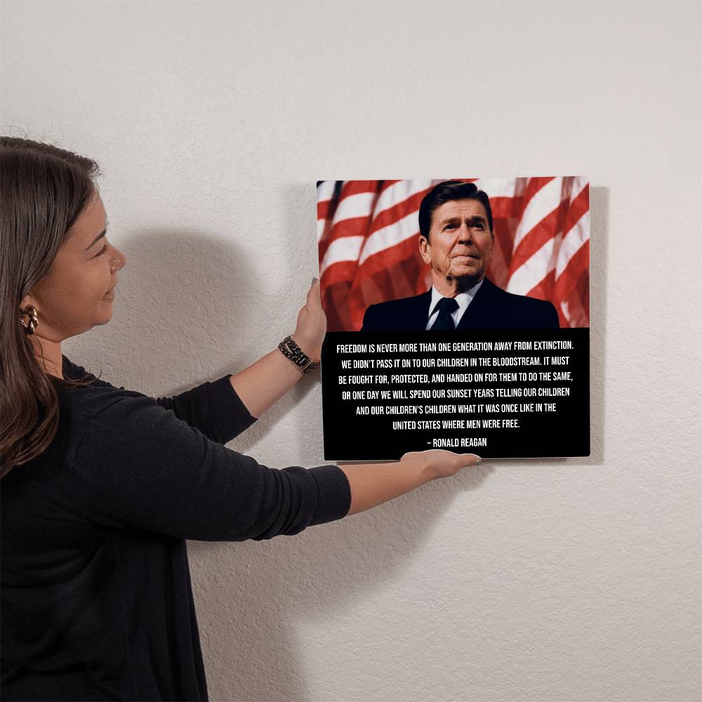 Premium Aluminum Reagan Spirit of Freedom Legacy Artwork
