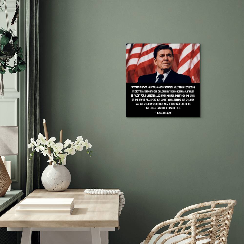 Limited Edition Reagan Spirit of Freedom Legacy Metal Sign