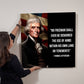 Limited Edition Historical Metal Wall Art: 📜Thomas Jefferson addresses the importance of freedoms.