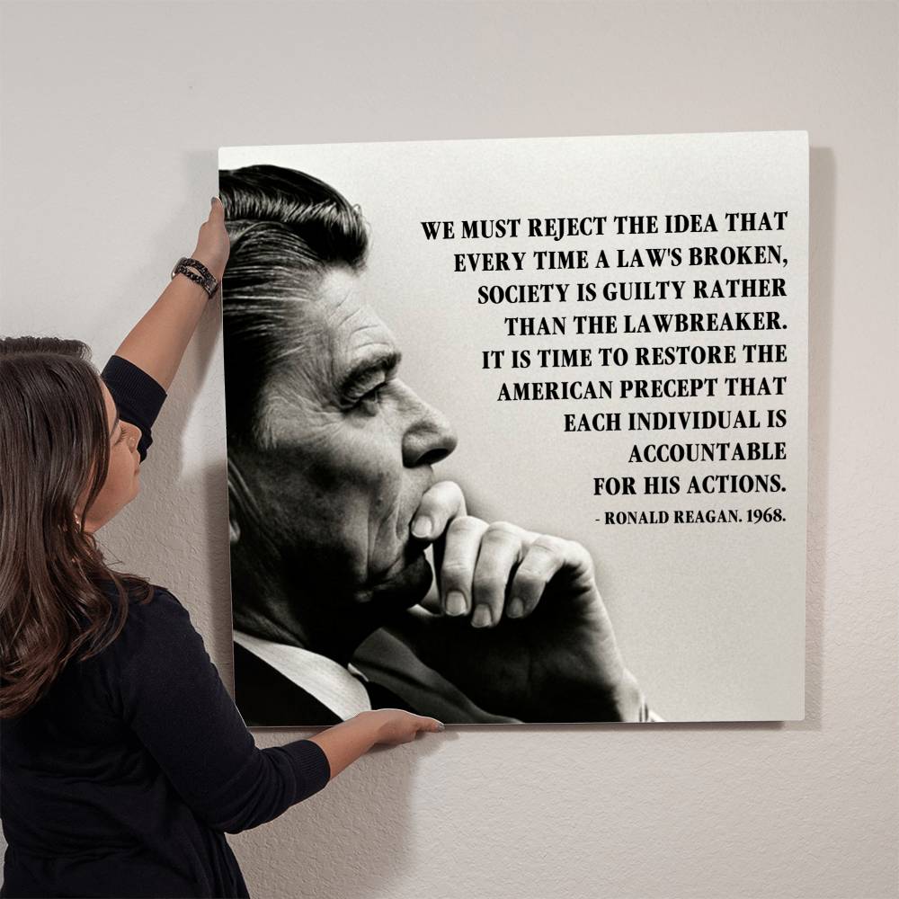 Exclusive 50% Off: Ronald Reagan Metal Art Print - Embrace Reagan's Legacy