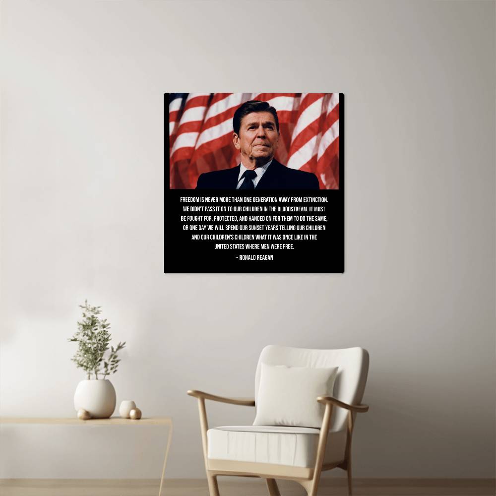 Limited Edition Reagan Spirit of Freedom Legacy Metal Sign
