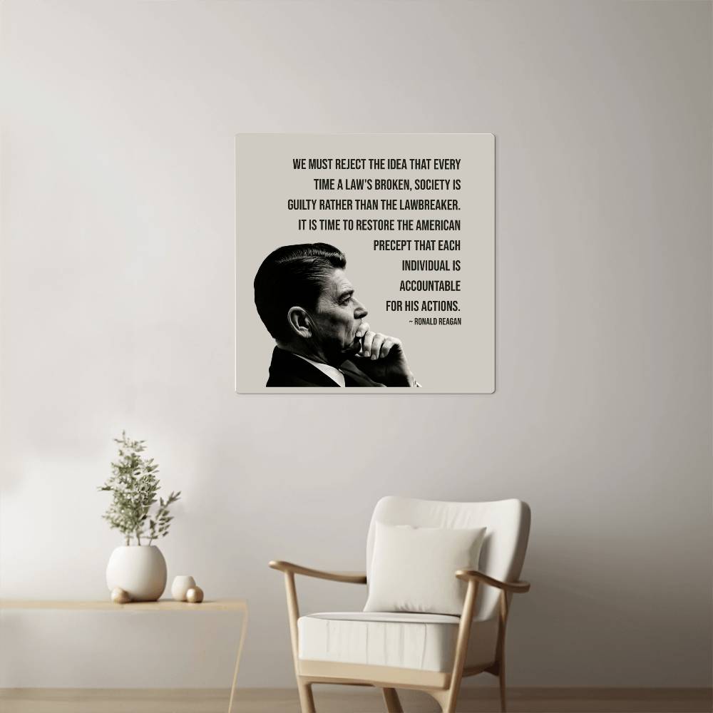 Collector's item Ronald Reagan wall art