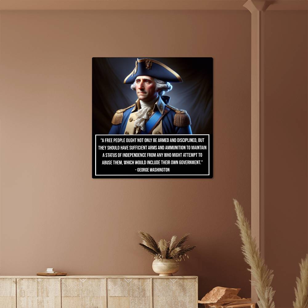 Timeless Liberty Embodied George Washington art piece on wall