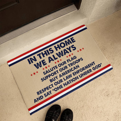 Make a statement USA doormat.