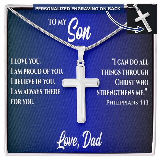 Dad to Son. I am Proud Cross.