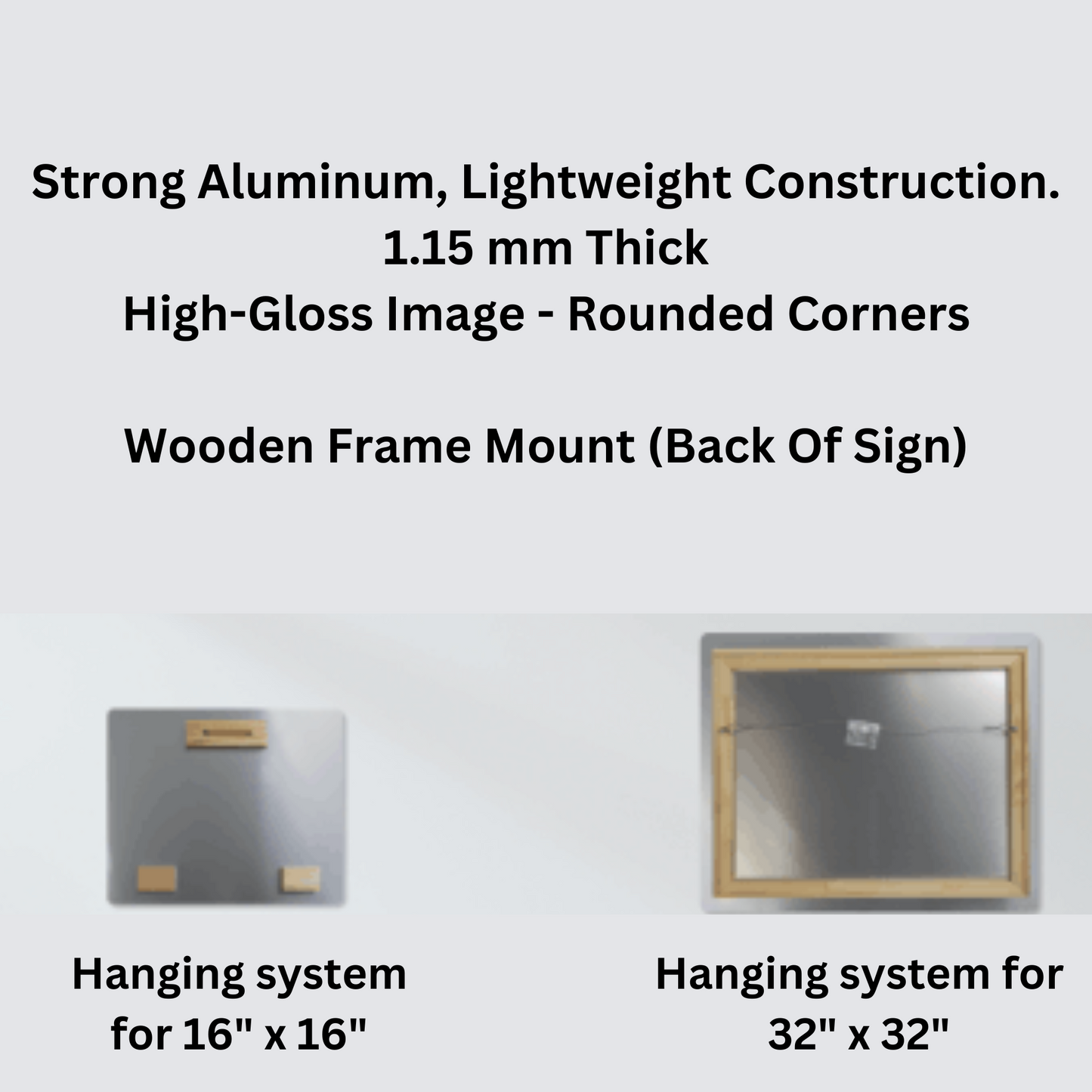 hanging system for metal wall art
