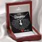 Gift box with touching "To My Daughter" quote, perfect for birthdays or special occasions