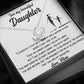 Daughter's Love Knot Jewelry with Cubic Zirconia Detailing