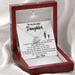 Elegant Packaging of Daughter's Love Knot Necklace Gift