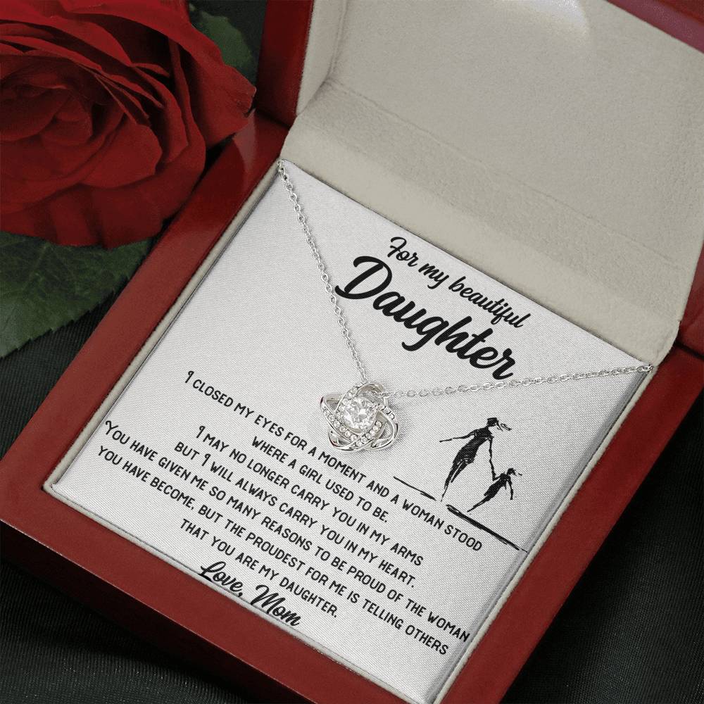 Inspirational Message Card Included with Daughter's Necklace
