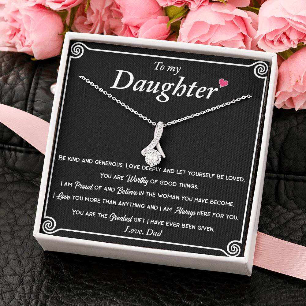 Beautiful necklace for daughter - Proud of You pendant