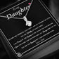 Sentimental gift for daughter from dad - Heartfelt necklace