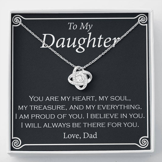 Gift for daughter from dad, To my daughter, You are my heart... Love, Dad - family2love