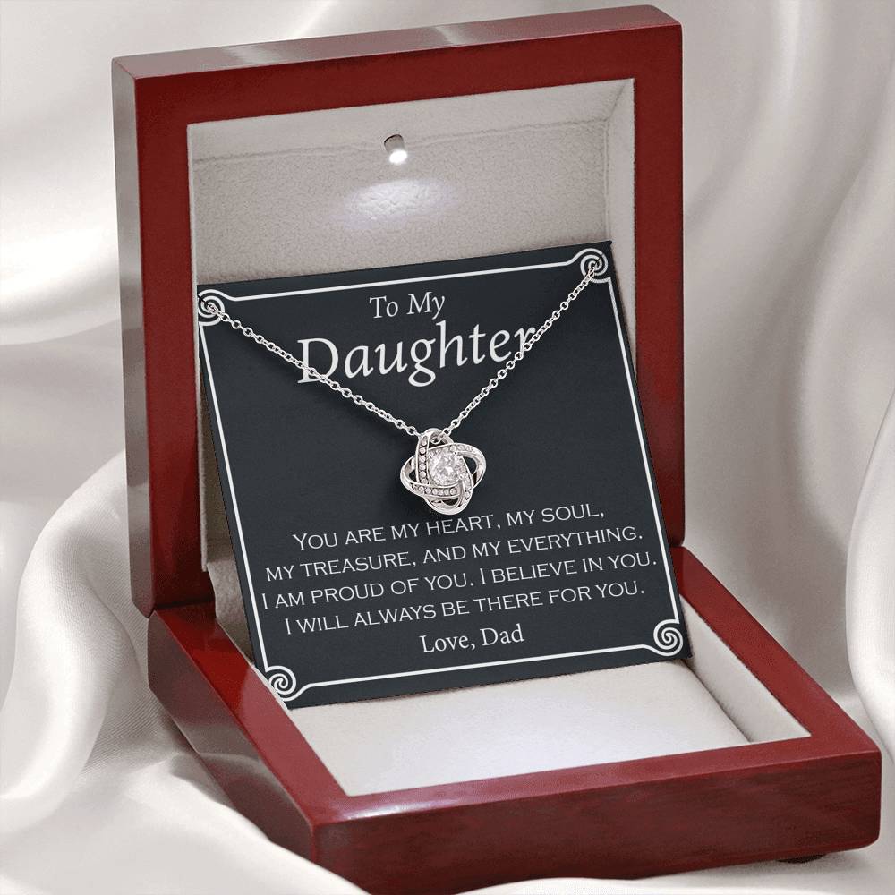 To My Daughter - You Are My Heart jewelry gift from Dad