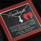 Elegant soulmate necklace in a luxury gift box ready for gifting