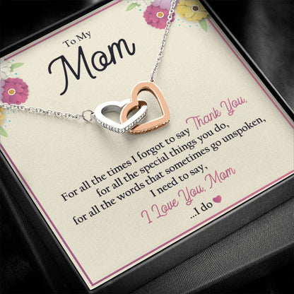 Heartfelt Mother's Day necklace gift from daughter or son
