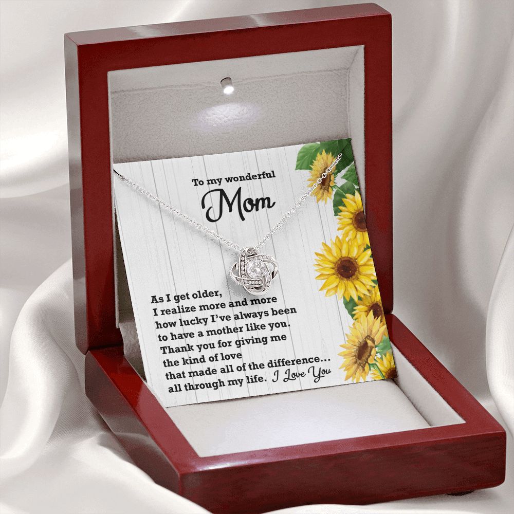 To My Wonderful Mom Jewelry - Thoughtful Mother’s Day Necklace