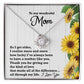 To My Wonderful Mom Necklace - Heartfelt Mother's Day Gift